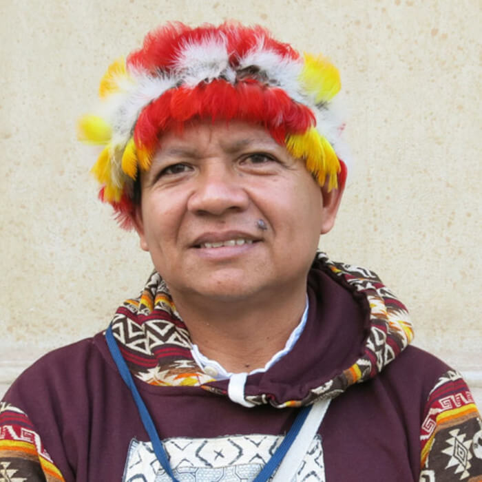 Retrato Gregorio Mirabal Coordenador General da Coordinadora das Organizações Indígenas da Bacia Amazônica (COICA)