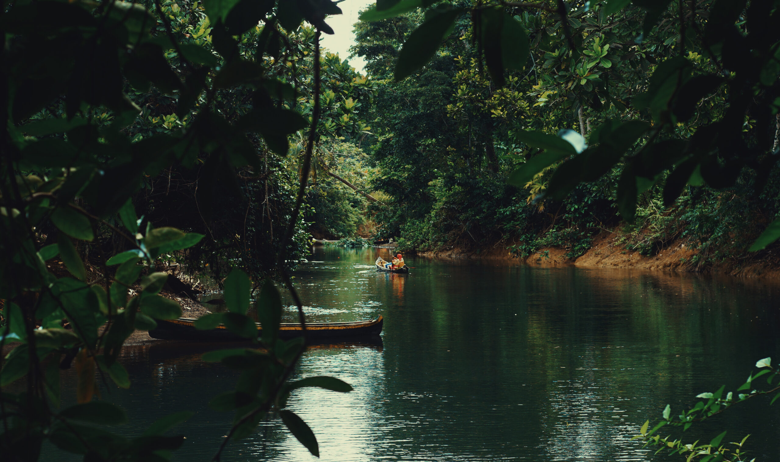 Mulher indígena do povo Guna do Panamá no rio realizando um ritual para se conectar com os espíritos de seus ancestrais. 
Ganhadores do Concurso de Fotografia “Soluções Inovadoras dos Povos Indígenas”
Nome da foto: Oloubingun Tigwar. Autor: Aylin Alba