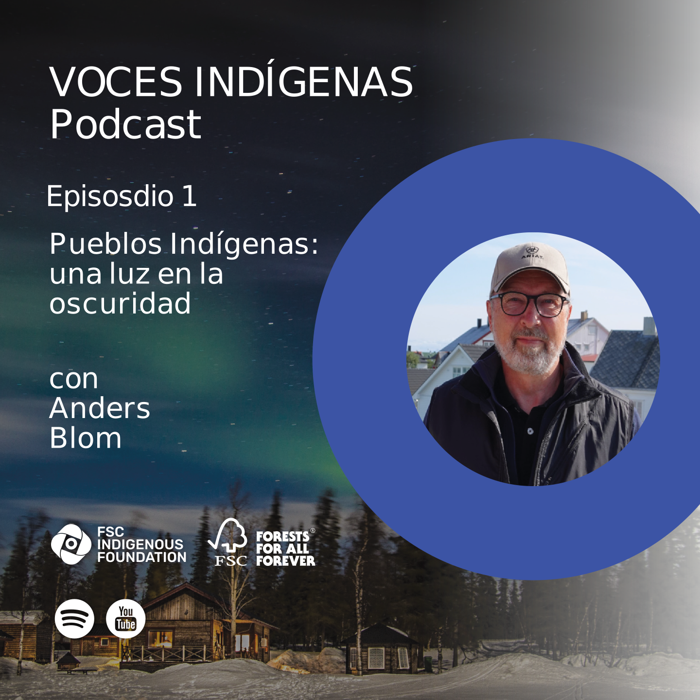 arte promocional podcast voces indígenas episodio 1 Anders Blom