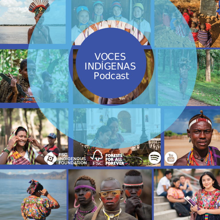 banner promocional podcast voces indígenas