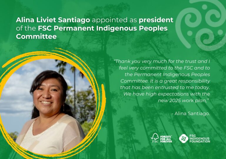 Alina Liviet Santiago president of the FSC Permanent Indigenous Peoples Committee
